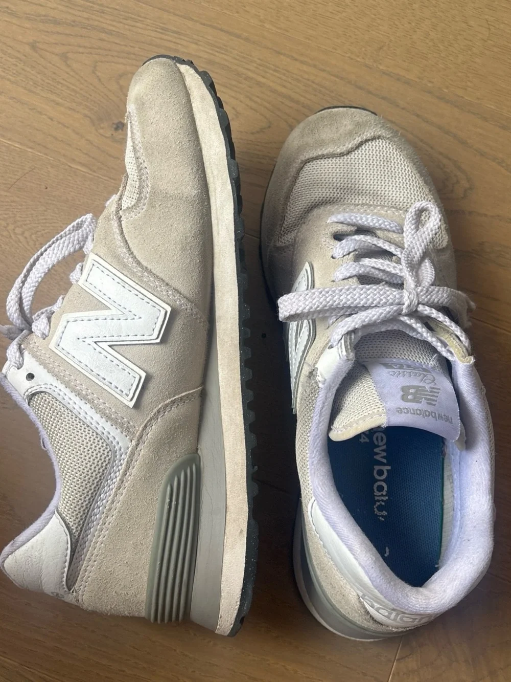 New Balance Athletic Sneakers in Light Beige
